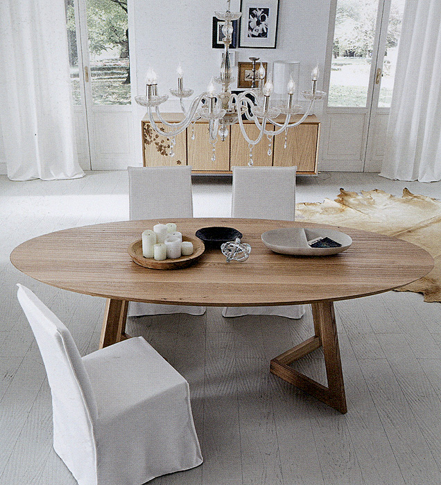круглый стол amclassic aim dining table