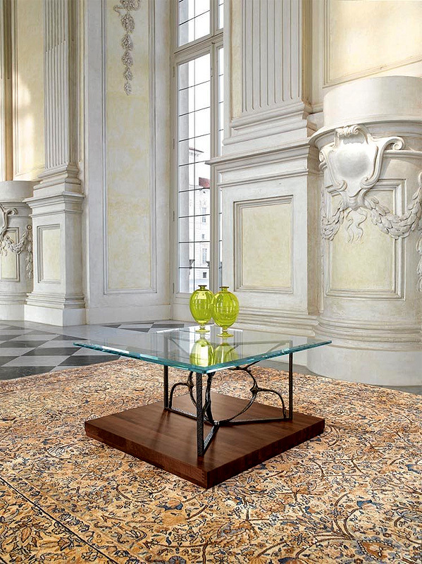 Стол журнальный MASCHERONI CITY BALLET GLASS TOP