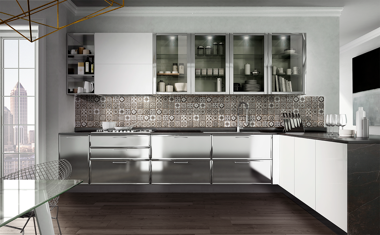 Кухня GIEFFE CUCINE STEEL 1