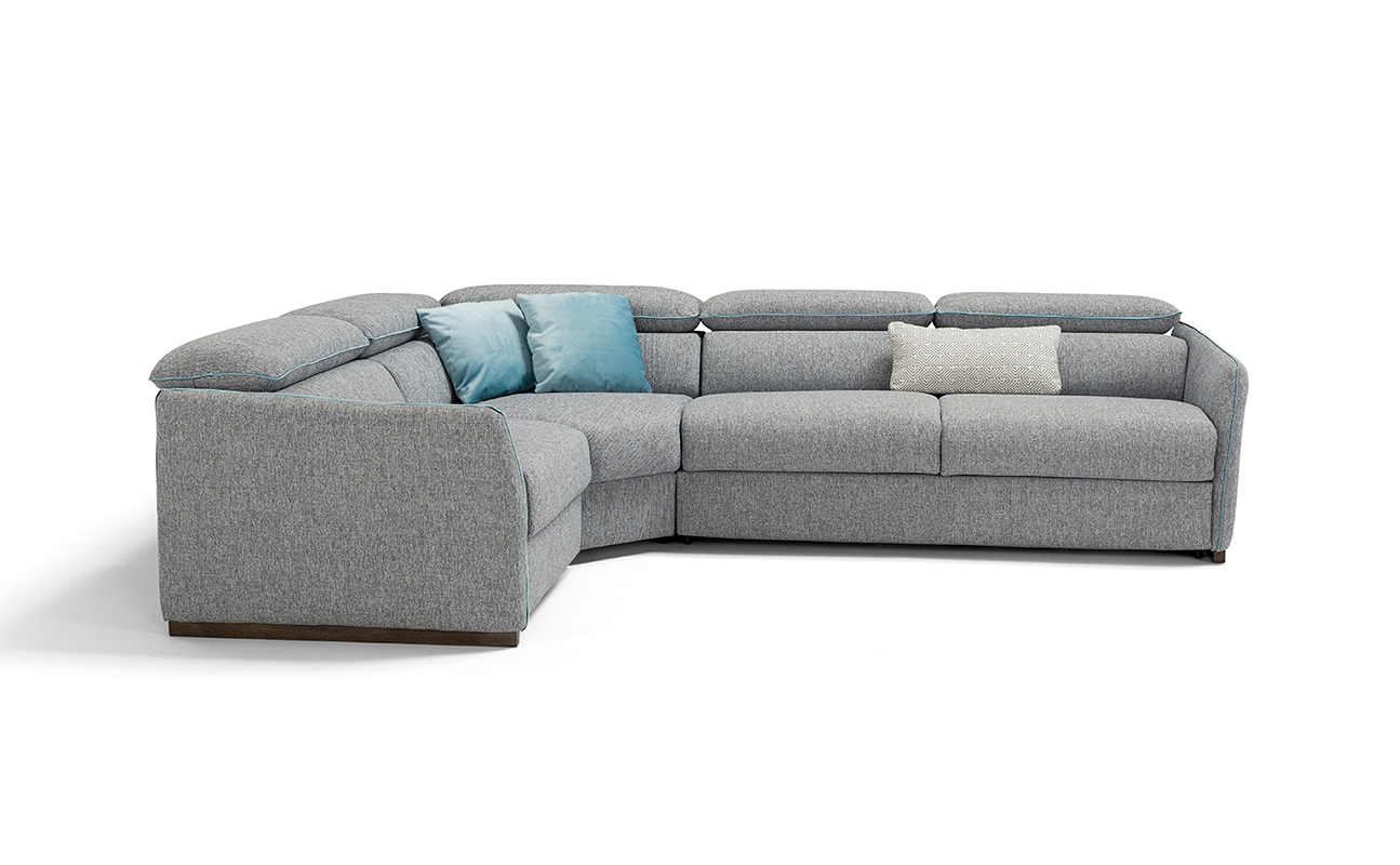 Диван DIENNE PAGANINI 3PLM-1BR + ANGOLO QUADRO + RECLINER-1BR