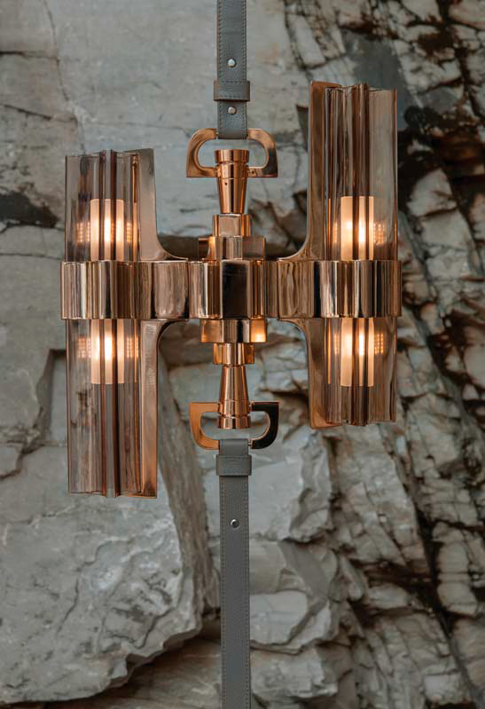 Люстра OFFICINA LUCE 3151-GG-TC