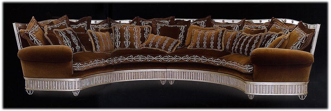 Диван ISACCO AGOSTONI Silver and Gold 1260