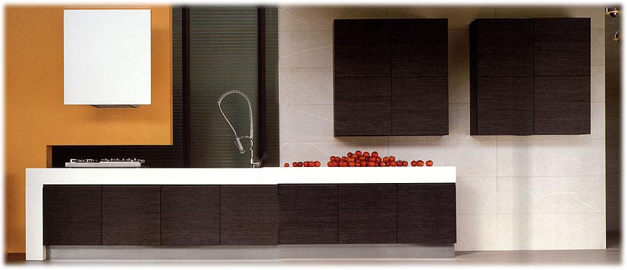 Кухня MK CUCINE Rovere grafite/corian Rovere grafite/corian